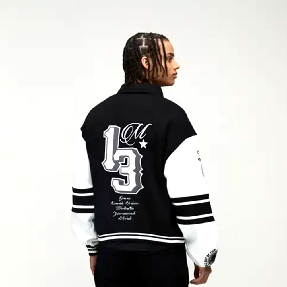 Jackets & Coats Boxy 13 Applique Jersey Varsity Bomber Jacket - Image 2