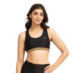 Allure Sports Bra Black_Brown