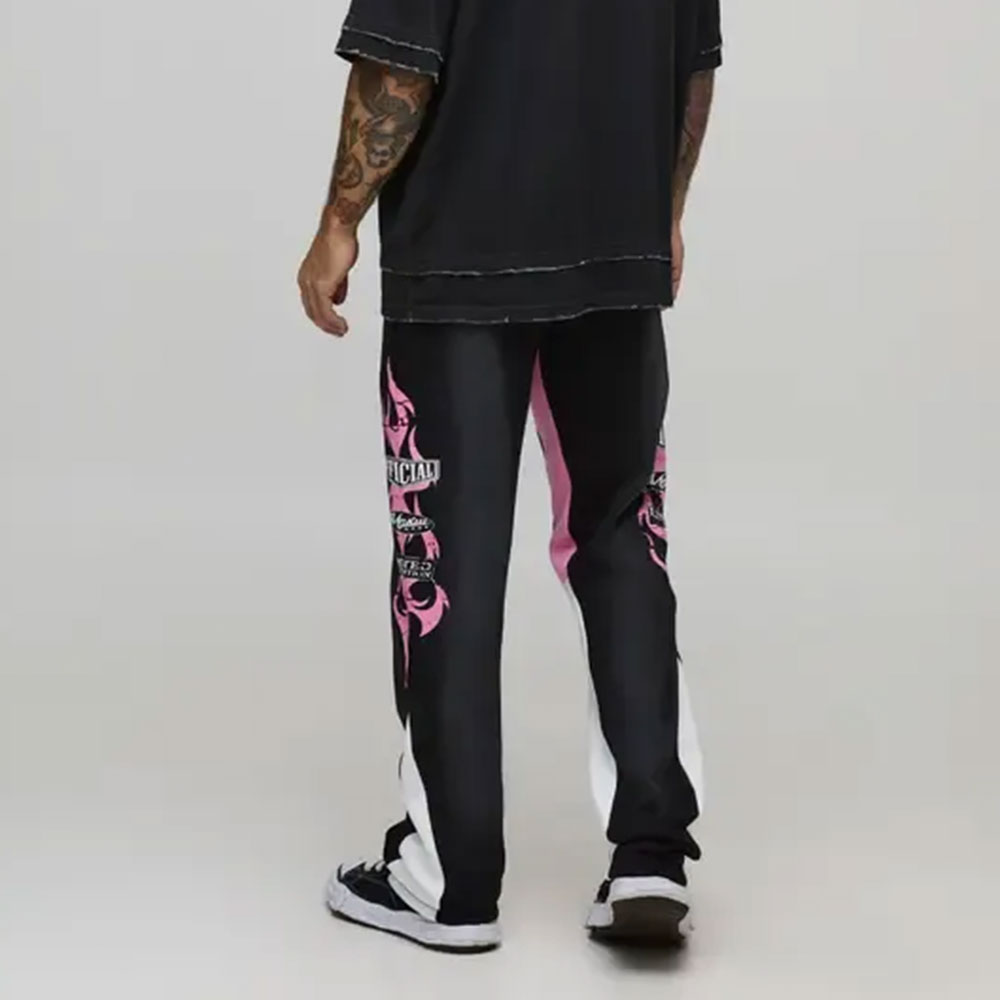 Joggers Slim Stacked Flare Washed Moto Joggers - Image 2