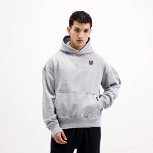 Washed Grey Essential Hoodie