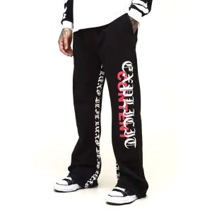Joggers Tall Relaxed Flare Gothic Print Joggers