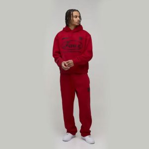 Tracksuits Oversized Boxy Moto Faux Graphic Hooded Tracksuit
