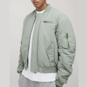 Jackets & Coats Oversized Boxy Nylon MA1 Bomber Jacket